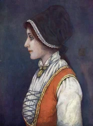 Noruega: Roupa usada no distrito de Bergen (cor litho)