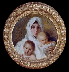 Alegoria da caridade Mulher com dois filhos (óleo sobre tela