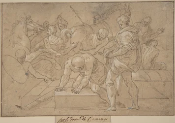 Estudo de Composição de Cena Histórica para Chapelle de Guise, século XVI.