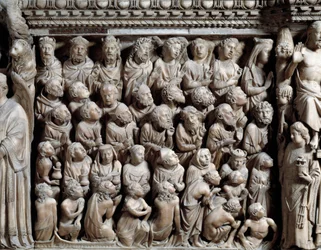 Último julgamento, o eleito, detalhe do Pulpit