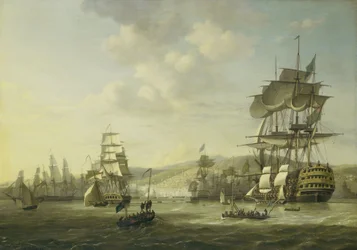 A frota anglo-holandesa na Baía de Argel