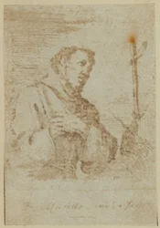 São Francisco. De uma gravura supostamente única de Murillo.