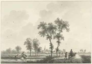 A aldeia de Spijk em Gelderland