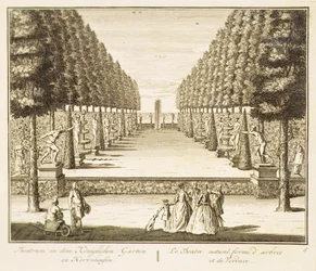 Teatro natural de árvores e sebes (gravura)