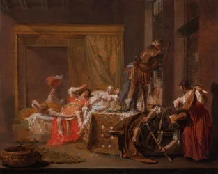 Cena do Casamento de Messalina e Gaius Sillius
Messalina e Silius antes do regresso de Cláudio ?
