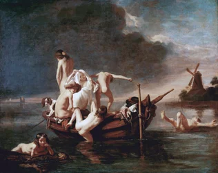 Banho (óleo sobre tela