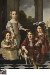 Retrato de quatro crianças