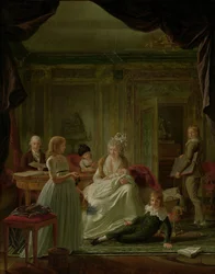 Retrato de Aernout van Beeftingh, a sua esposa Jacoba Maria Boon e os seus filhos
Aernout van Beeftingh (1759-1831) com a sua primeira esposa Jacoba Maria Boon (1760-1800) e os seus filhos