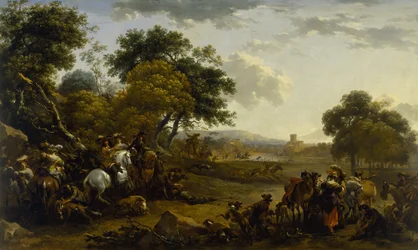 Paisagem com caçadores