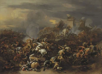 A batalha de Alexandre, o Grande, contra o rei Porus