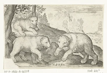 Três ursos
Animalivm qvadrvpedvm (título da série)
Animais em paisagens (título da série)
