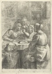 Três mulheres idosas a comer à mesa