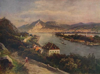 Rolandseck - Insel Nonnenwerth e Siebenebirge, 1923.