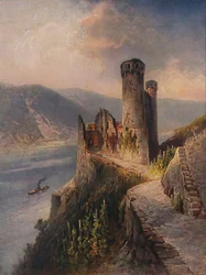 Ruine Ehrenfels, Castelo de Ehrenfels, 1923.