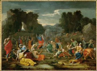 Les Israelites recuillant la manne dans le desert - Os israelitas recolhem o maná no deserto ...