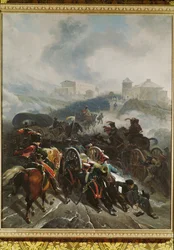 O exército francês atravessa a Serra de Guadarrama em dezembro de 1808 ...
