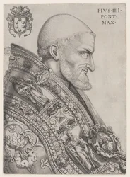 Retrato do Papa Pio IV, meados do século XVI., meados do século XVI.