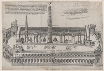 Espelho da magnificência romana: Circus Maximus, 1553., 1553