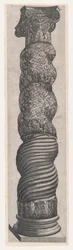 O Espelho da Magnificência Romana: Coluna Sinuosa Grotesca em St. Pedro, séc. XVI..., séc. XVI.