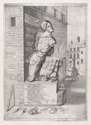 Espelho da Magnificência Romana: Estátua de Pasquin na Casa do Cardeal Ursinus..., século XVI.