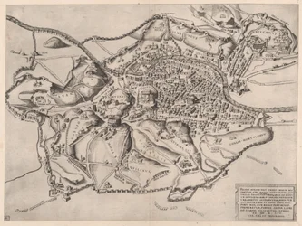 Speculum Romanae Magnificentiae: Vista de Roma do Oriente, século XVI., século XVI.