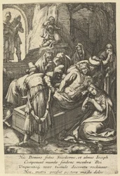 O Sepultamento, da Paixão de Cristo, meados do século XVII.