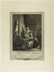 La Toilette, de Monument du Costume Physique et Moral de la fin du Dix-huitième siècle