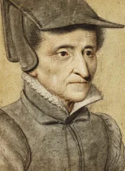Cabeça de retrato de uma mulher velha