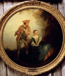 Duet, de Nicolas Lancret (1690-1743). França