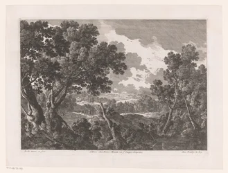 Paisagem com árvores