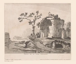 Ruínas da Villa Adrianne
Temple de la Ville Adrianne (título sobre o objecto)