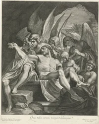 O sepultamento de Cristo pelos anjos