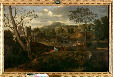 Paisagem ideal. Pintura de Nicolas Poussin