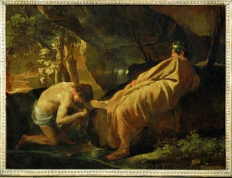 Midas na nascente do rio Pactole (pintura sobre tela)
