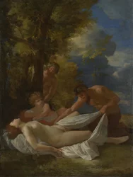 Ninfa com sátiros, ca 1627
