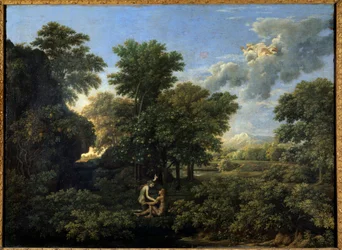 Paraíso da primavera ou da terra. Pintura de Nicolas Poussin