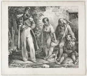 Pedindo esmola, 1819.