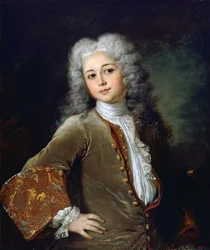 Retrato de um jovem com peruca - Retrato de um jovem com peruca - Pintura de Nicolas de Largilliere (1656-1746) - um 1700 - Óleo sobre tela - 72,5x61 - Museu Nacional d