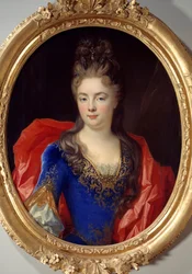 Retrato de Anne Genevieve de Levis Ventadour, Princesa de Rohan (b. 1673) Pintura de Nicolas de Largilliere (1656-1746)