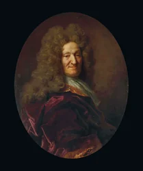 Retrato de Jean de La Fontaine, 73 anos, c.1694 (óleo sobre tela)