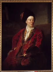 Retrato do pintor Jean Baptiste Forest (1636-1712) Pintura de Nicolas de Largilliere (1656-1746) 1704 Sol. 1,29x0,96 m Lille, musee des Beaux arts - Retrato do pintor Jean Baptiste Forest (1636-1712). Pintura de Nicolas de Largilliere (1656-1)