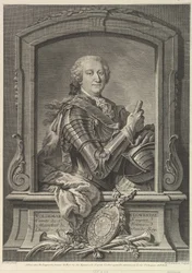 Retrato de Maréchal de Lowendal, século XVIII.