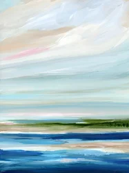 Paisagem marítima de horizonte suave