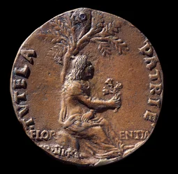 Medalhão representando Lorenzo de Medici, conhecido como o Magnífico (bronze
