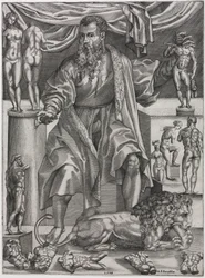 Retrato de Baccio Bandinelli com Leão