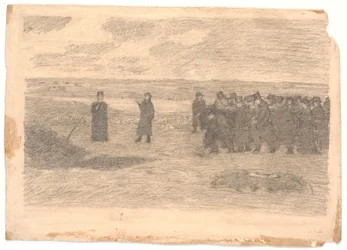 Enterro no cemitério de West Jutland