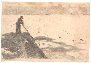 O prado é nivelado (pelo irmão do artista)