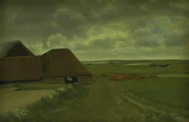 Em uma olaria de West Jutland. Tempo cinzento
