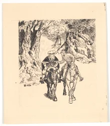 Passeio a cavalo de Gane e Blancandrin