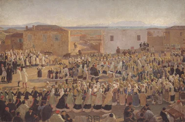 A dança das mulheres em Megara